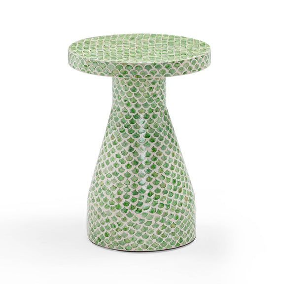 Halio Green Shell Side Table