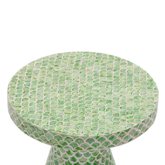 Halio Green Shell Side Table