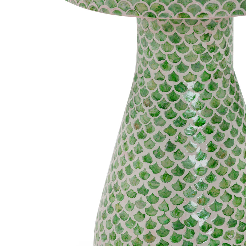 Halio Green Shell Side Table