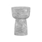 Charra Grey Faux Marble Indoor/Outdoor Side Table