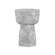 Charra Grey Faux Marble Indoor/Outdoor Side Table