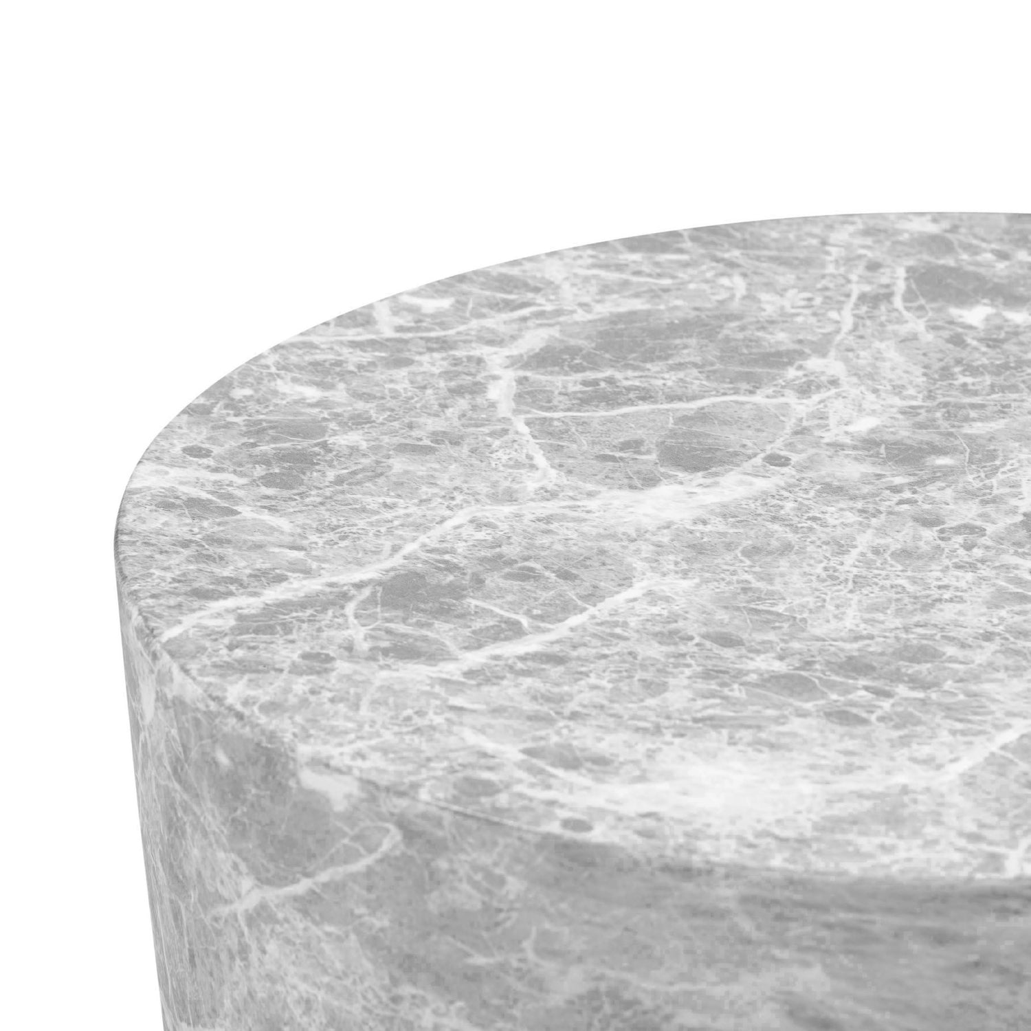 Charra Grey Faux Marble Indoor/Outdoor Side Table