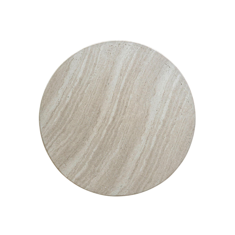 Charra Faux Travertine Indoor/Outdoor Side Table