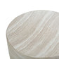 Charra Faux Travertine Indoor/Outdoor Side Table