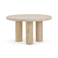 Amora Faux Travertine Indoor/Outdoor Nesting Accent Tables