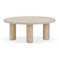 Amora Faux Travertine Indoor/Outdoor Nesting Accent Tables