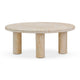 Amora Faux Travertine Indoor/Outdoor 32 inch Round Accent Table