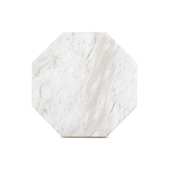 Esme Faux Marble Indoor/Outdoor Round Side Table