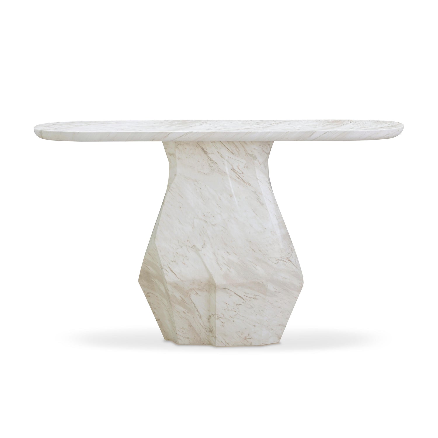 Esme Faux Marble Indoor/Outdoor Long Console Table
