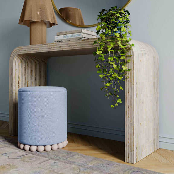 Opus Cream Capiz Shell Console Table