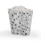 Slab Black & White Riverbed Terrazzo Indoor/Outdoor Side Table