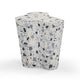 Slab Black & White Riverbed Terrazzo Indoor/Outdoor Side Table