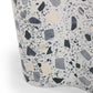 Slab Black & White Riverbed Terrazzo Indoor/Outdoor Side Table