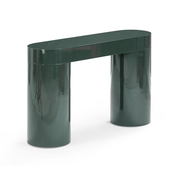 Mira Deep Green High Gloss Console Table