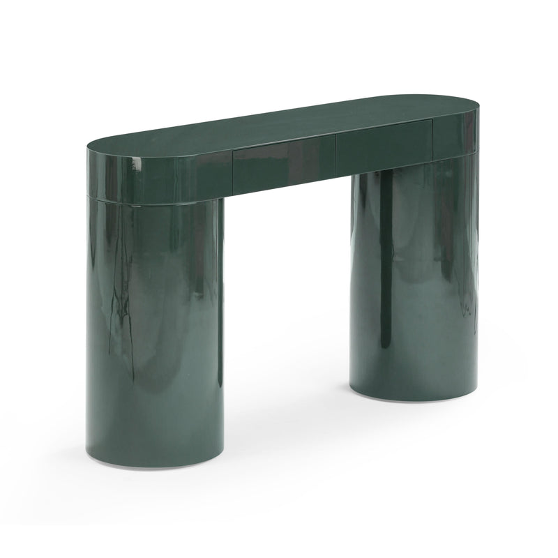 Mira Deep Green High Gloss Console Table