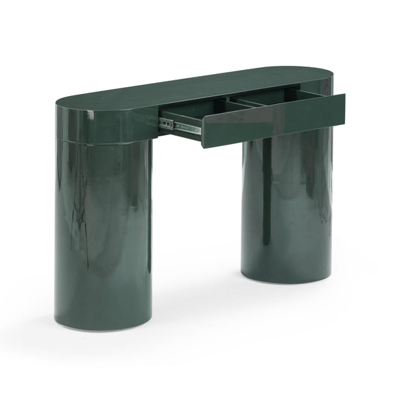 Mira Deep Green High Gloss Console Table