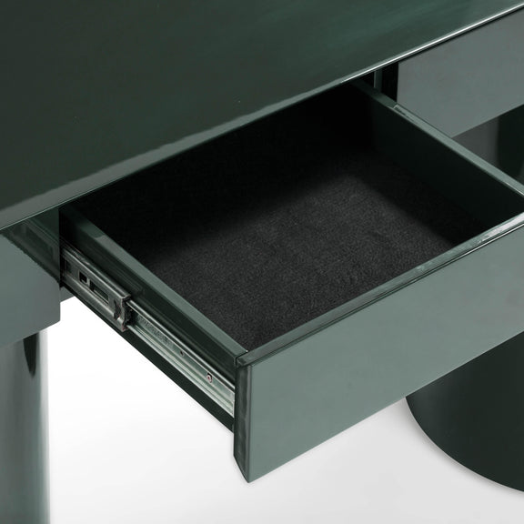 Mira Deep Green High Gloss Console Table