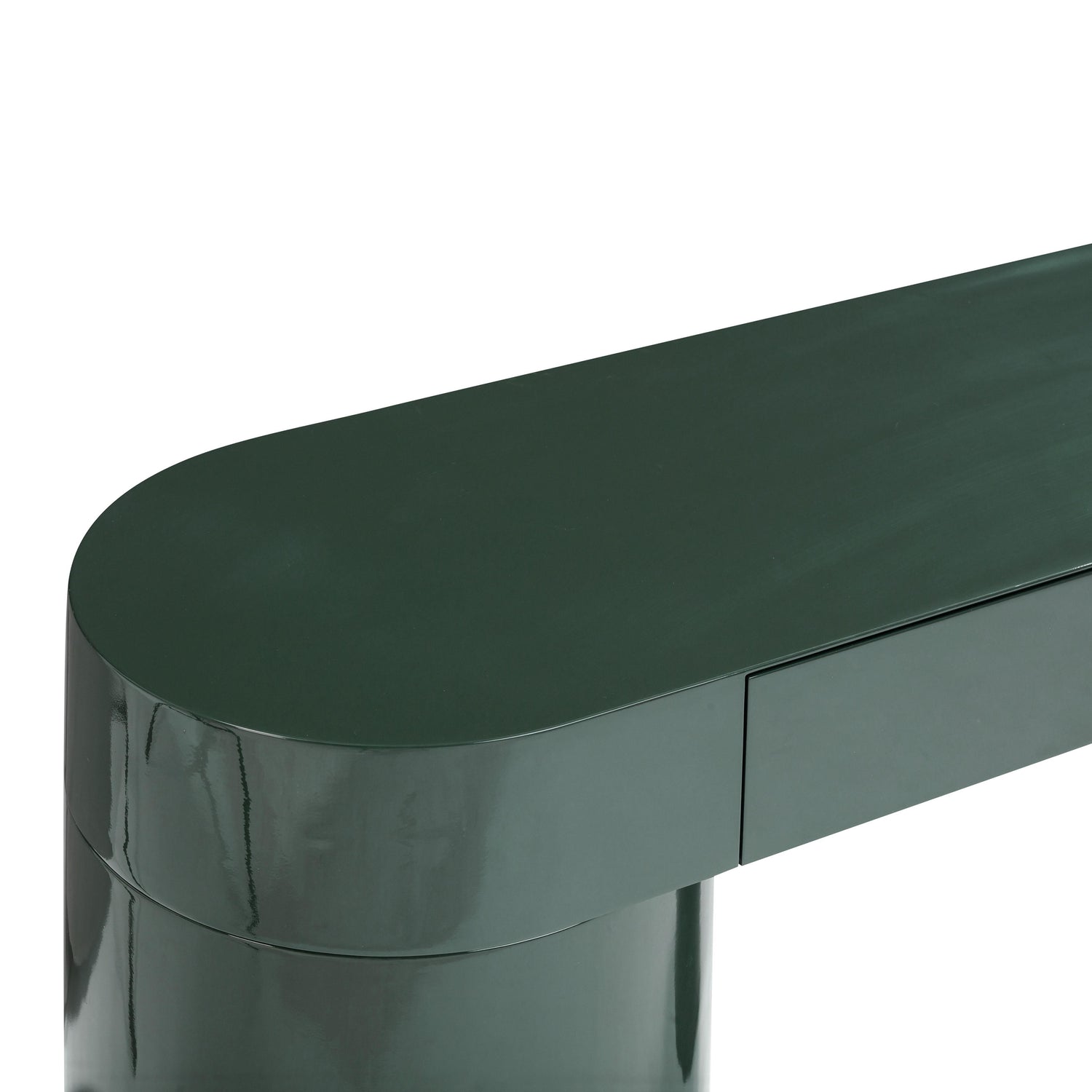 Mira Deep Green High Gloss Console Table