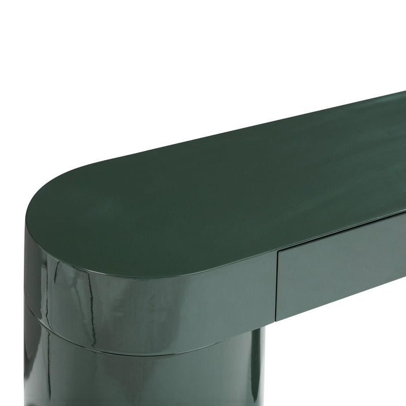 Mira Deep Green High Gloss Console Table