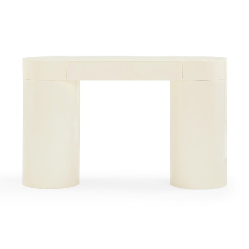Mira Cream High Gloss Console Table