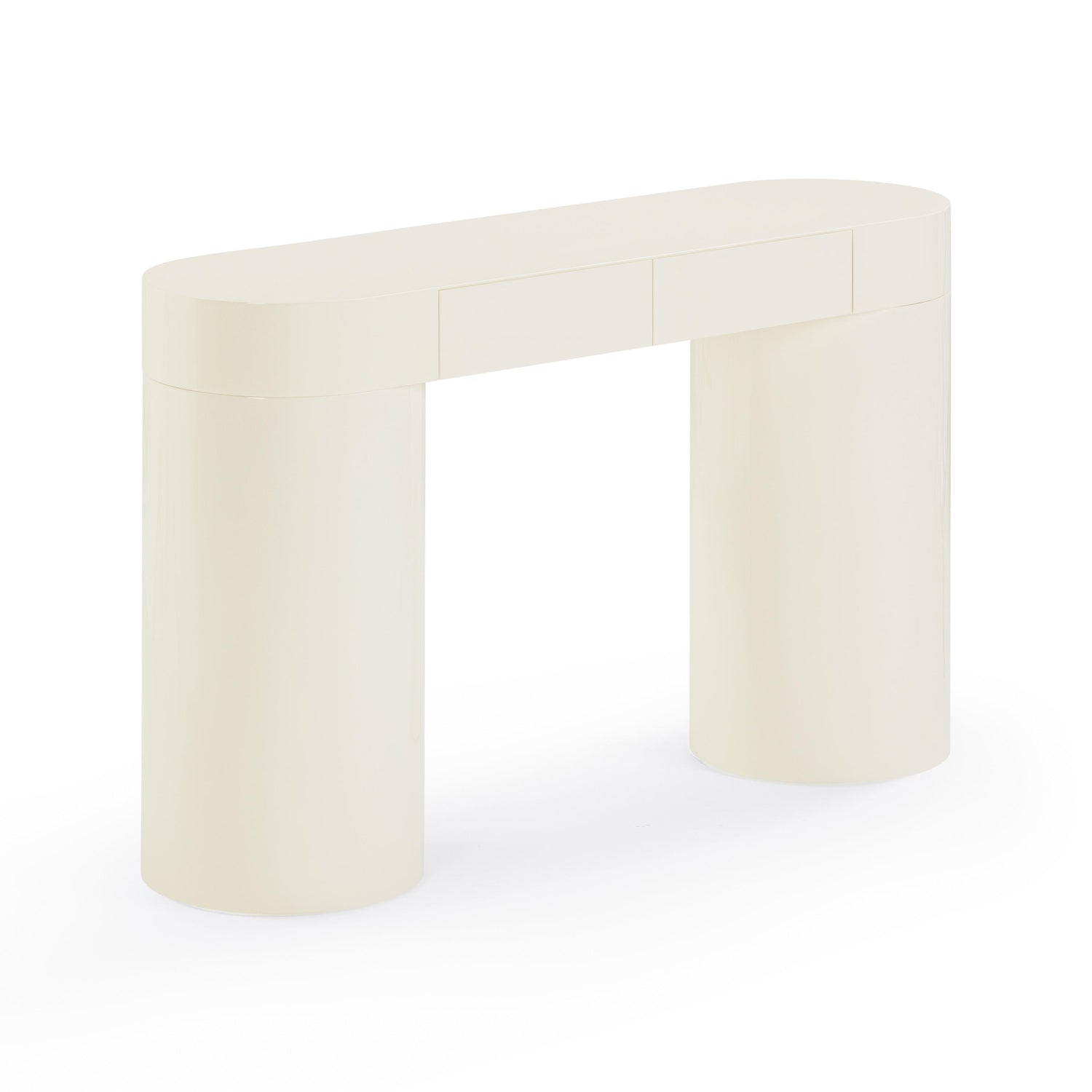Mira Cream High Gloss Console Table