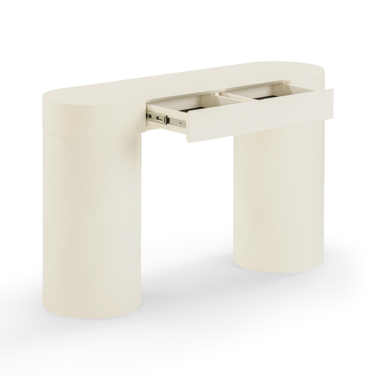 Mira Cream High Gloss Console Table