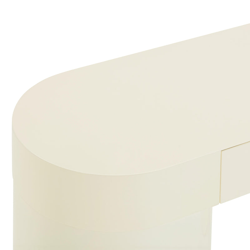 Mira Cream High Gloss Console Table