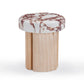 Sheila Wood and Breccia Capraia Textured Concrete Side Table