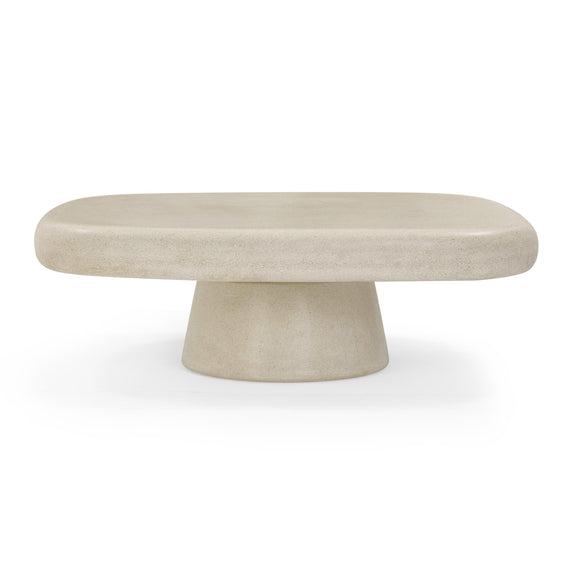 Darial Sandstone Indoor/Outdoor Coffee Table