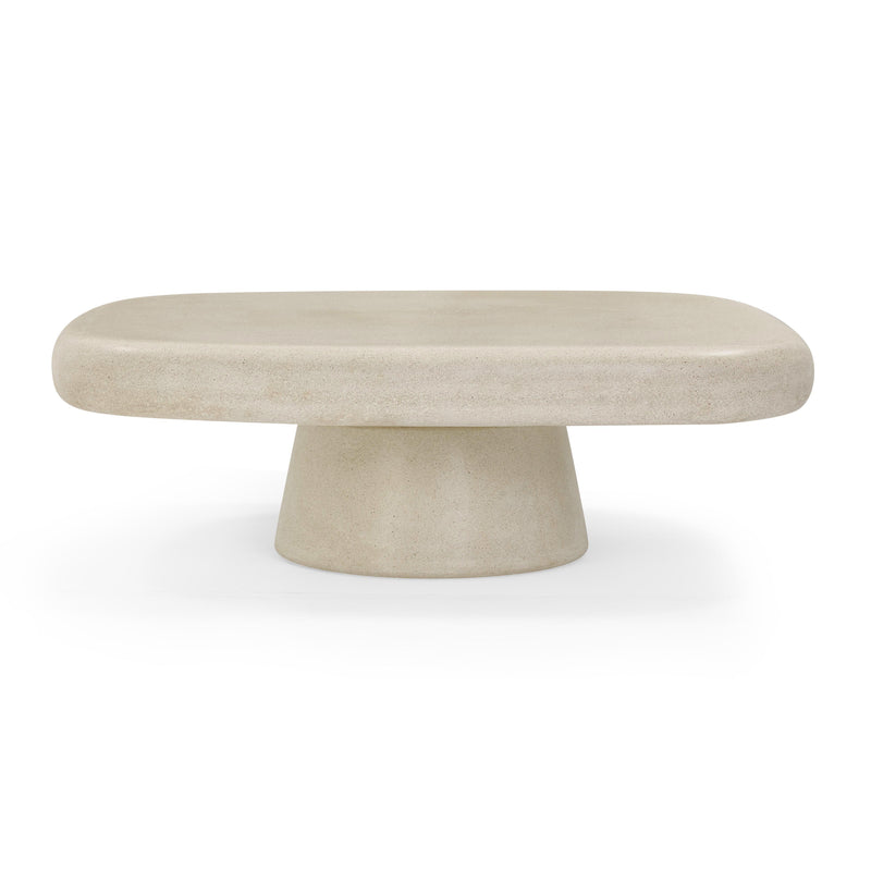 Darial Sandstone Indoor/Outdoor Coffee Table