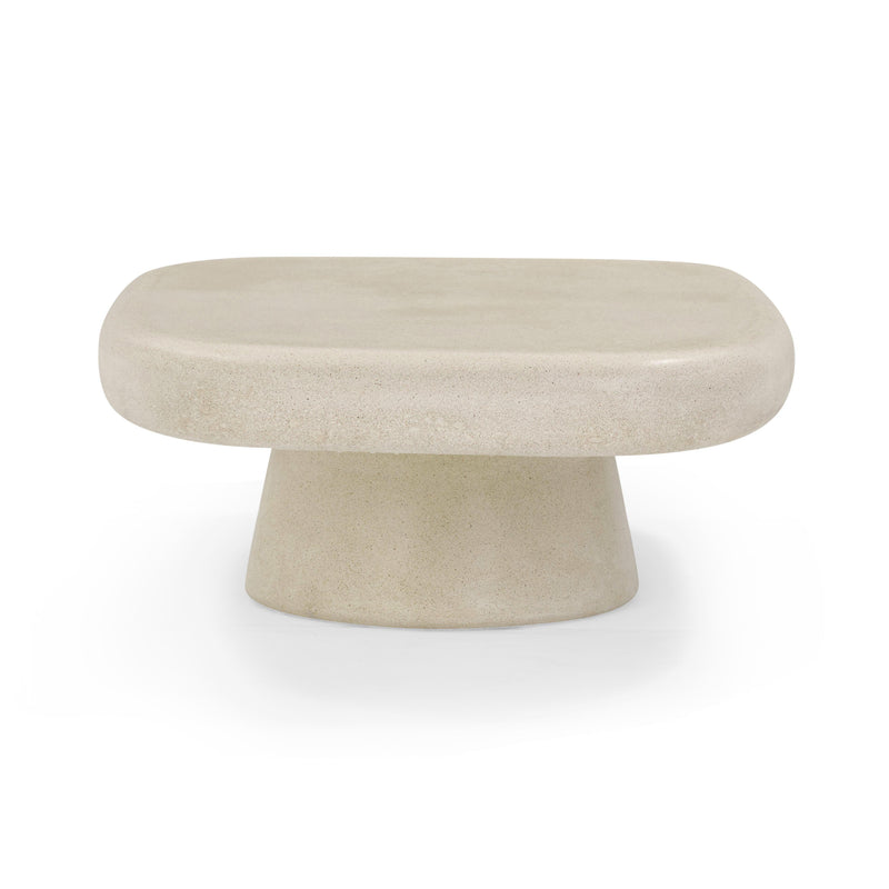 Darial Sandstone Indoor/Outdoor Coffee Table