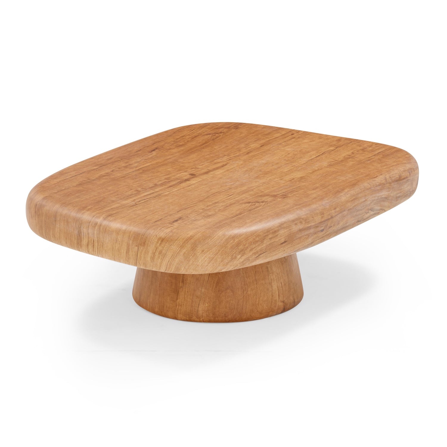 Darial Wood Grain Pattern Indoor/Outdoor Coffee Table