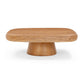 Darial Wood Grain Pattern Indoor/Outdoor Coffee Table