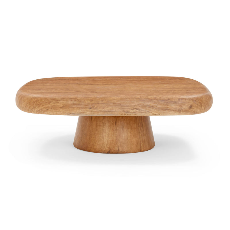Darial Wood Grain Pattern Indoor/Outdoor Coffee Table