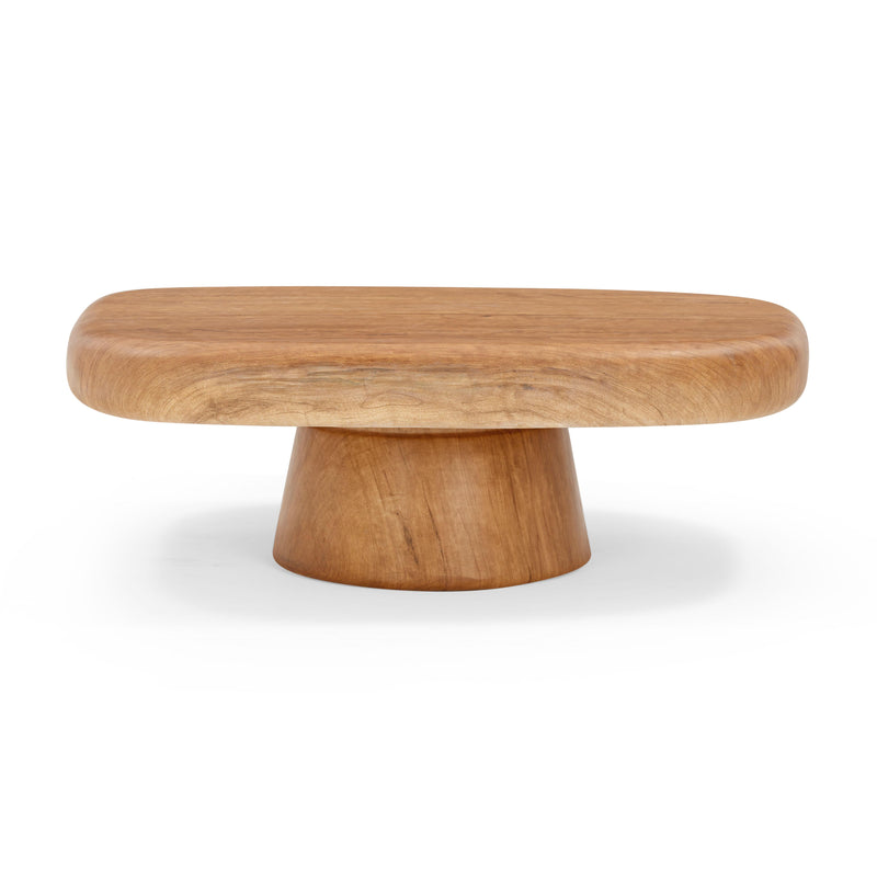 Darial Wood Grain Pattern Indoor/Outdoor Coffee Table