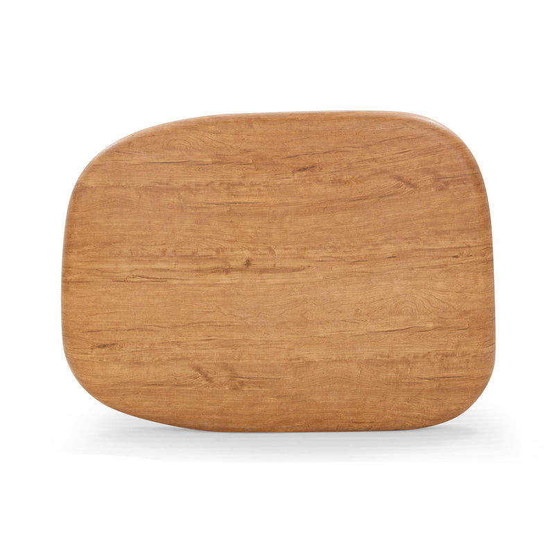 Darial Wood Grain Pattern Indoor/Outdoor Coffee Table