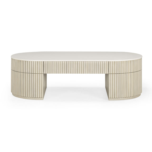 Bella Cream Large Storage Coffee Table