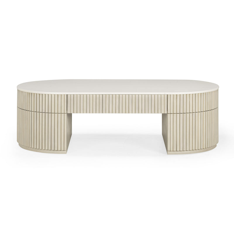 Bella Cream Large Storage Coffee Table