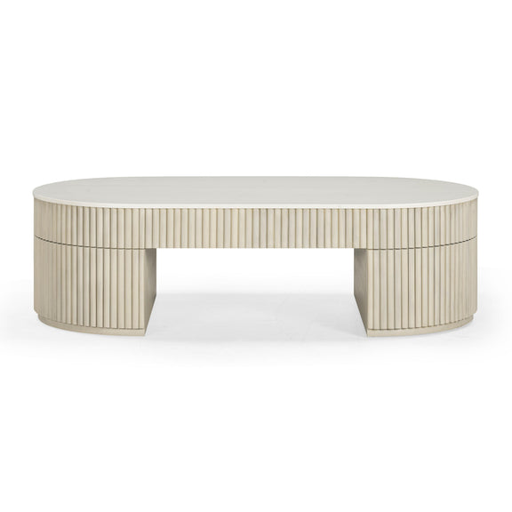 Bella Cream Large Storage Coffee Table