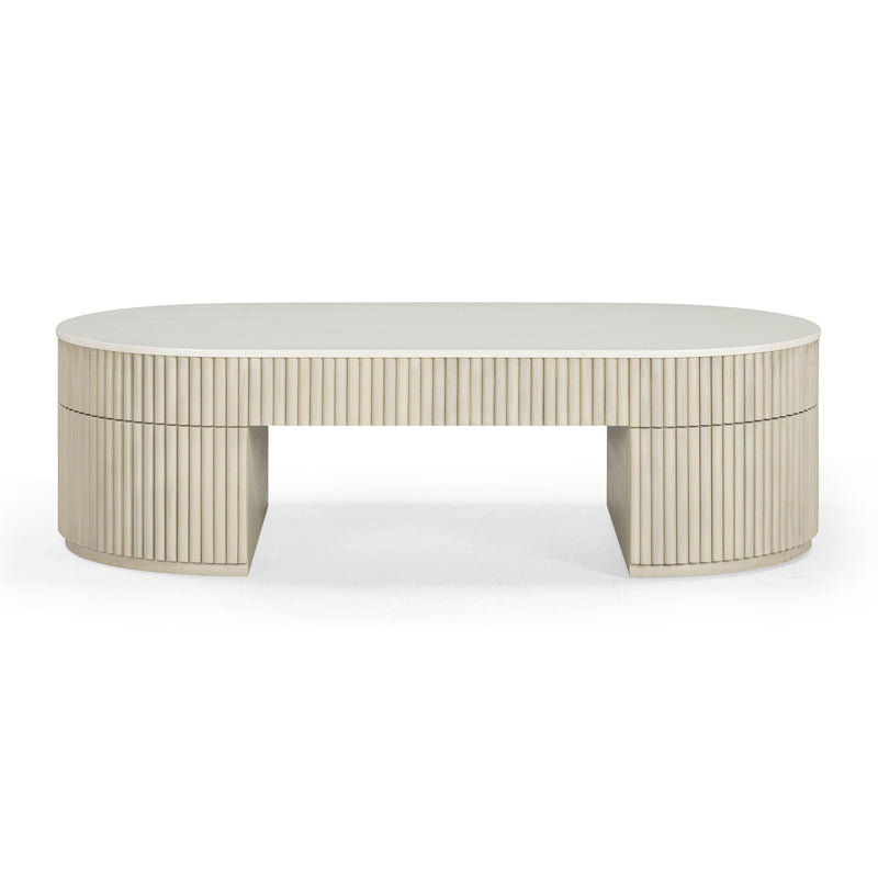 Bella Cream Large Storage Coffee Table