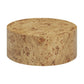 Fig 36" Natural Burl Drum Round Coffee Table