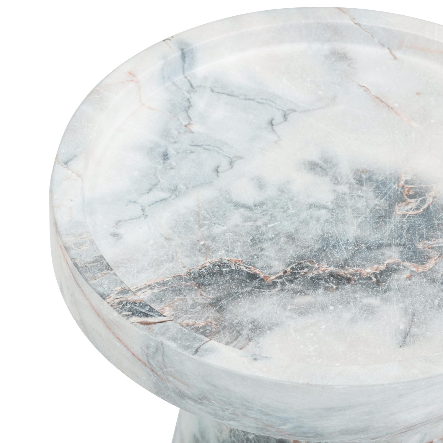 Zara Aegean Marble Indoor / Outdoor Side Table