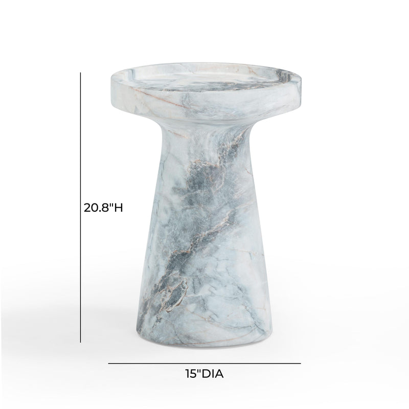 Zara Aegean Marble Indoor / Outdoor Side Table
