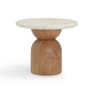 Cynthia Travertine Concrete Indoor / Outdoor Side Table