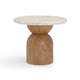 Cynthia Travertine Concrete Indoor / Outdoor Side Table