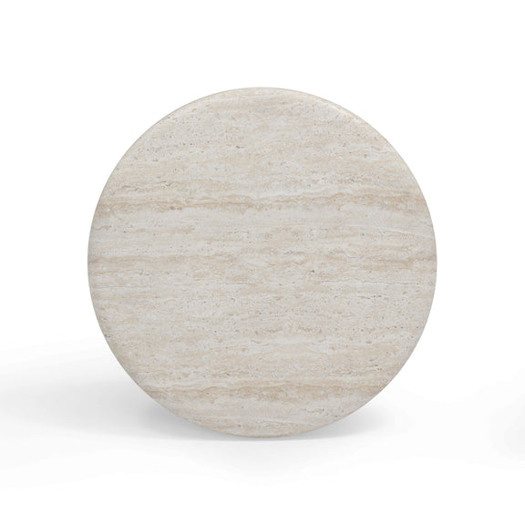 Cynthia Travertine Concrete Indoor / Outdoor Side Table