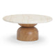 Cynthia Travertine Concrete Indoor / Outdoor Coffee Table