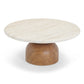Cynthia Travertine Concrete Indoor / Outdoor Coffee Table