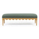 Oodle 56.5" Performance Vegan Mohair Bench - Green / Natural Ash