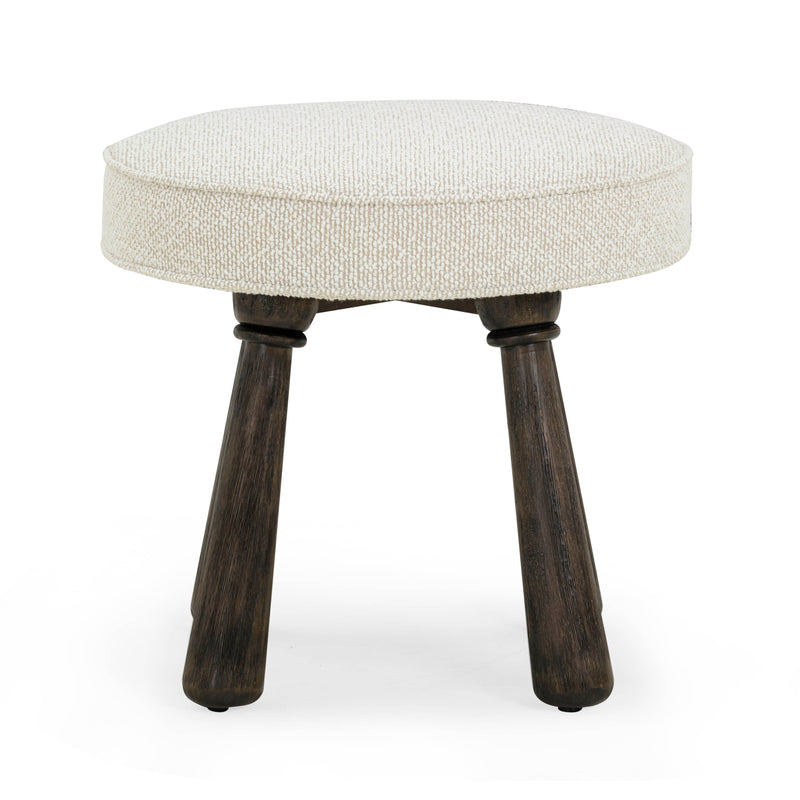 Pookie Performance Boucle Accent Stool - Cream